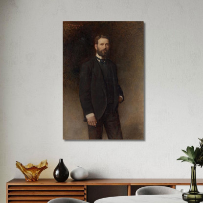 Ritratto Di Henry Field Léon Bonnat lbn30 quadro stampato su tela