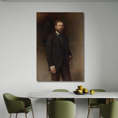 Ritratto Di Henry Field Léon Bonnat lbn30 quadro stampato su tela