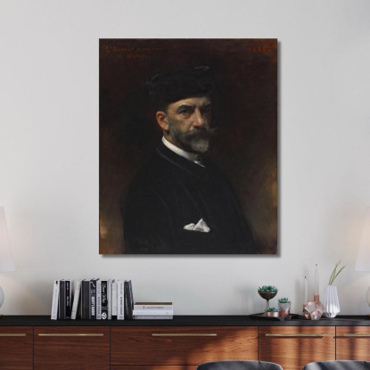 Ritratto Dell'Artista Léon Bonnat lbn33 quadro stampato su tela