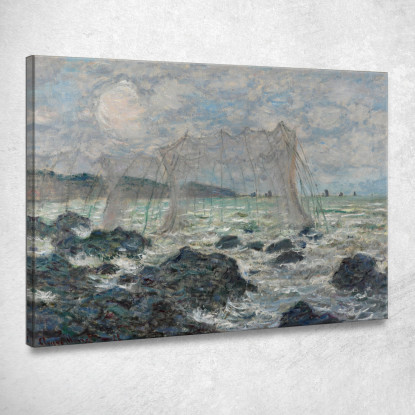 Reti Da Pesca A Pourville Claude Monet mnt237 quadro stampato su tela