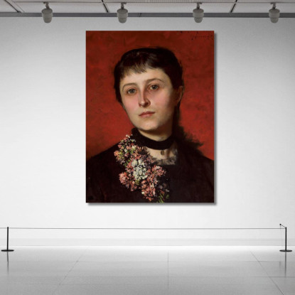 Ritratto Di Maria Godlewska Nata Popiel Władysław Czachórski wcz11 quadro stampato su tela