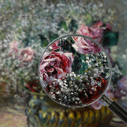 Fiori In Un Vaso Rose E Nebbia Claude Monet mnt238 quadro stampato su tela