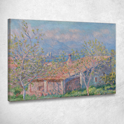 Casa Del Giardiniere Ad Antibes Claude Monet mnt239 quadro stampato su tela