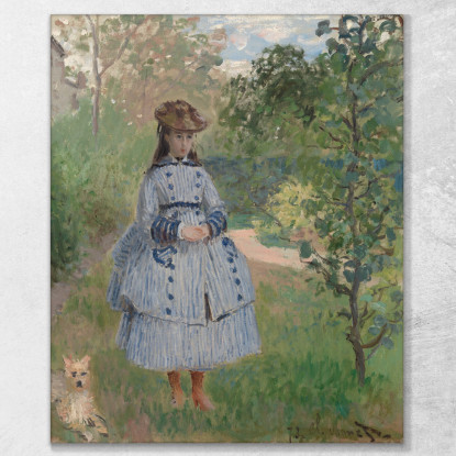 Ragazza Con Cane Claude Monet mnt240 quadro stampato su tela