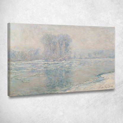 Cubetti Di Ghiaccio Effetto Bianco Claude Monet mnt241 quadro stampato su tela