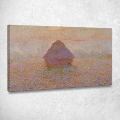 Granaio-Sole Nella Nebbia Claude Monet mnt242 quadro stampato su tela