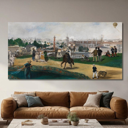 Dall'Esposizione Mondiale Di Parigi Del 1867 Édouard Manet emt31 quadro stampato su tela