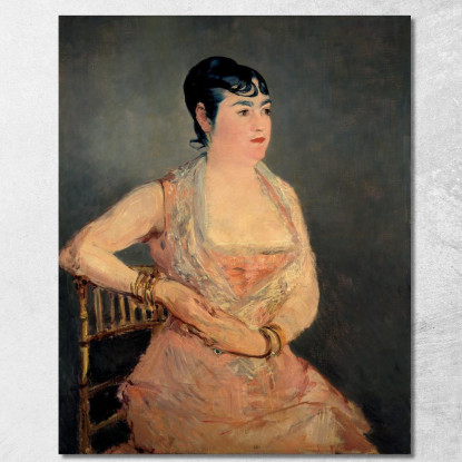 Signora In Rosa Édouard Manet emt47 quadro stampato su tela
