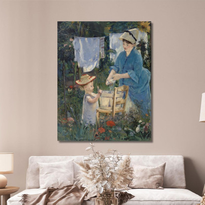 Lavanderia Édouard Manet emt50 quadro stampato su tela
