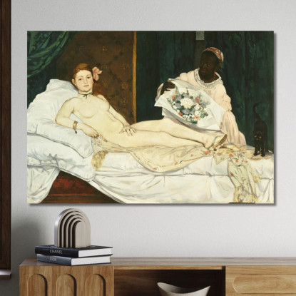 Olimpia Édouard Manet emt67 quadro stampato su tela