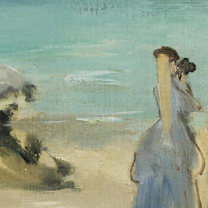 Sulla Spiaggia Boulogne-Sur-Mer Édouard Manet emt69 quadro stampato su tela