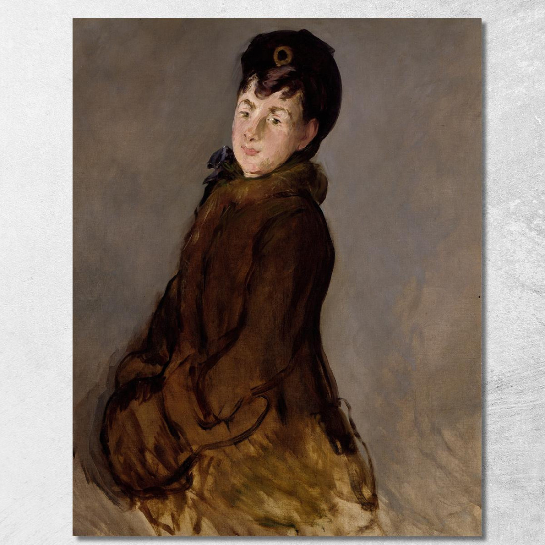 Ritratto Di Isabelle Lemonnier Édouard Manet emt89 quadro stampato su tela