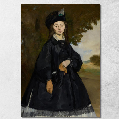 Ritratto Di Madame Brunet Édouard Manet emt92 quadro stampato su tela
