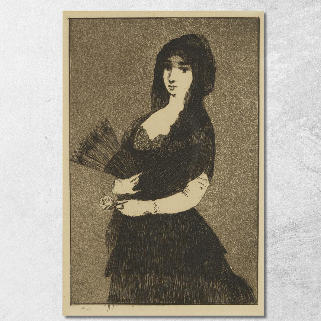 Donna Spagnola Édouard Manet emt101 quadro stampato su tela