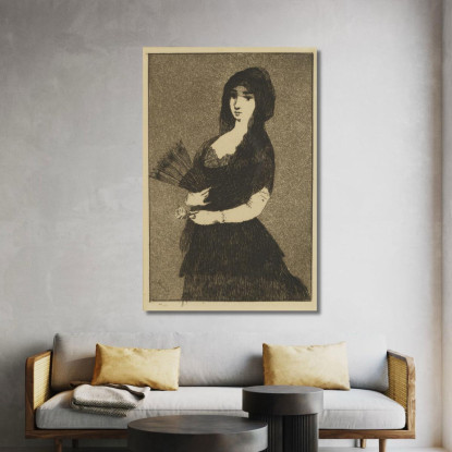 Donna Spagnola Édouard Manet emt101 quadro stampato su tela