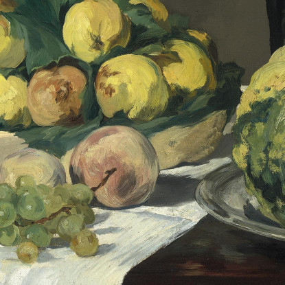 Natura Morta Con Melone E Pesche Édouard Manet emt103 quadro stampato su tela