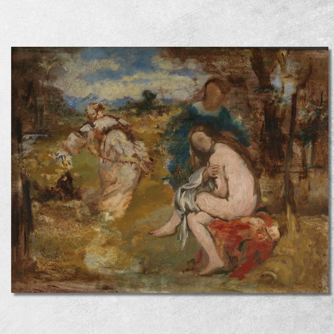 Ninfa Sorpresa Édouard Manet emt108 quadro stampato su tela
