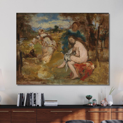 Ninfa Sorpresa Édouard Manet emt108 quadro stampato su tela