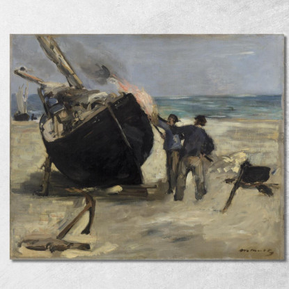 Tarrare La Barca Édouard Manet emt110 quadro stampato su tela
