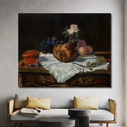 La Brioches Édouard Manet emt116 quadro stampato su tela