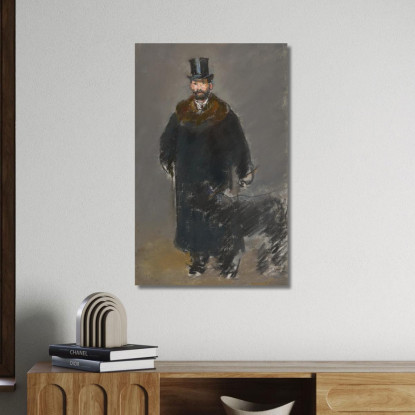 L'Uomo Con Il Cane Édouard Manet emt127 quadro stampato su tela
