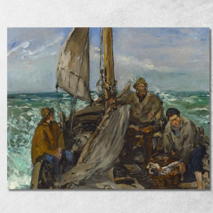 I Lavoratori Del Mare Édouard Manet emt139 quadro stampato su tela