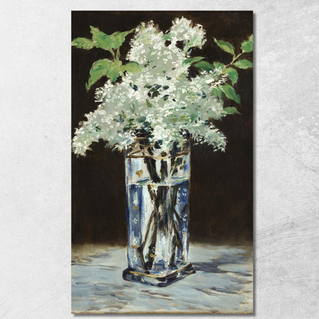 Lillà Bianchi In Un Vaso Di Cristallo Lillà Bianchi In Un Vaso Di Cristallo Édouard Manet emt146 quadro stampato su tela