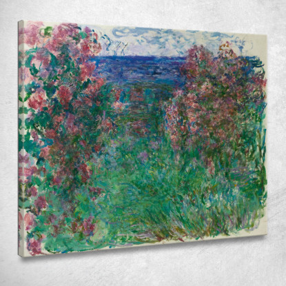 La Casa Delle Rose Claude Monet mnt259 quadro stampato su tela