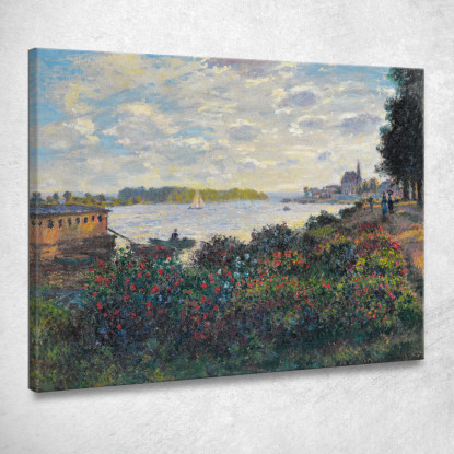 La Senna Ad Argenteuil Claude Monet mnt261 quadro stampato su tela