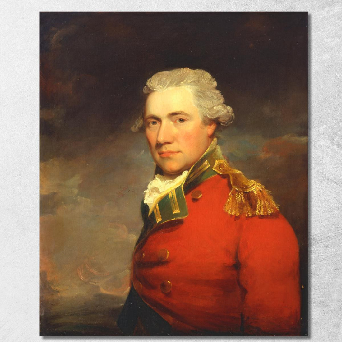 Ein Unbekannter Britischer Offizier, Wahrscheinlich Vom 11. North Devonshire Regiment Of Foot John Hoppner drucken auf leinwand