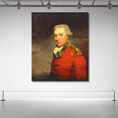 Ein Unbekannter Britischer Offizier, Wahrscheinlich Vom 11. North Devonshire Regiment Of Foot John Hoppner drucken auf leinwand