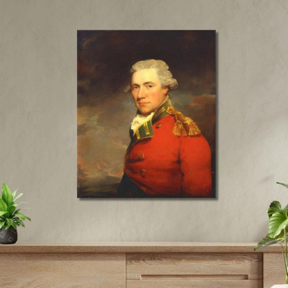 Un Ufficiale Britannico Sconosciuto Probabilmente Dell'11 ° Reggimento Di Fanteria Del North Devonshire John Hoppner quadro stam