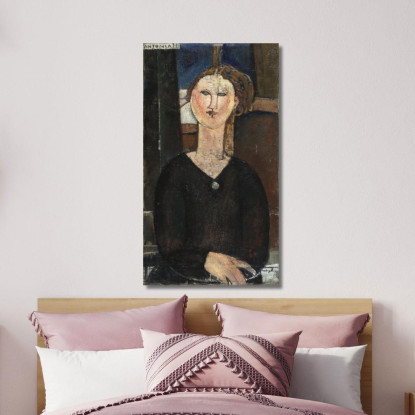 Antonia Amedeo Modigliani amd7 quadro stampato su tela