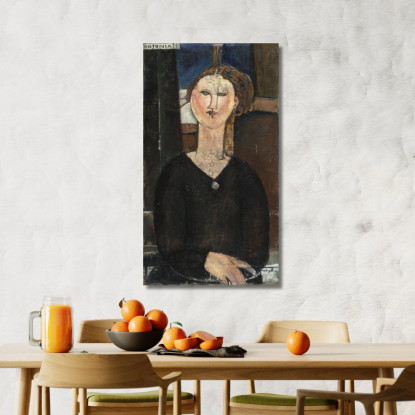 Antonia Amedeo Modigliani amd7 quadro stampato su tela