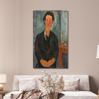Il Signor Chaim Soutine Amedeo Modigliani amd11 quadro stampato su tela
