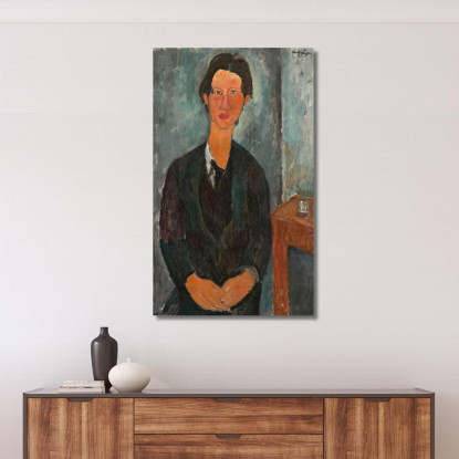 Il Signor Chaim Soutine Amedeo Modigliani amd11 quadro stampato su tela
