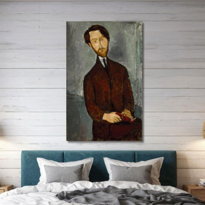 Leopoldo Zborowski Amedeo Modigliani amd35 quadro stampato su tela