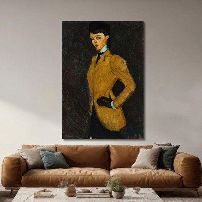 L'Amazzone Amedeo Modigliani amd36 quadro stampato su tela