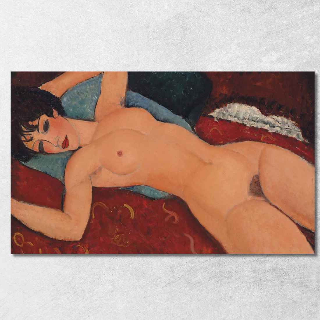 Nudo Sdraiato Amedeo Modigliani amd42 quadro stampato su tela