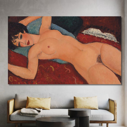 Nudo Sdraiato Amedeo Modigliani amd42 quadro stampato su tela