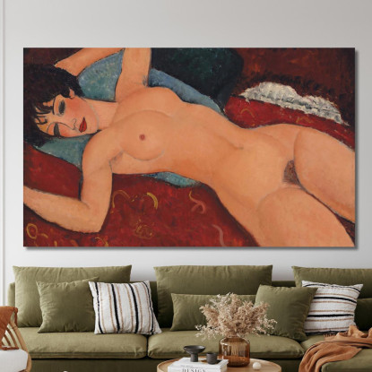 Nudo Sdraiato Amedeo Modigliani amd42 quadro stampato su tela