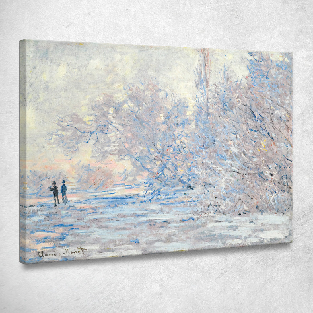 Gelo A Giverny Claude Monet mnt269 quadro stampato su tela