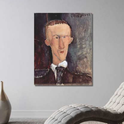 Ritratto Di Blaise Cendrars Amedeo Modigliani amd52 quadro stampato su tela