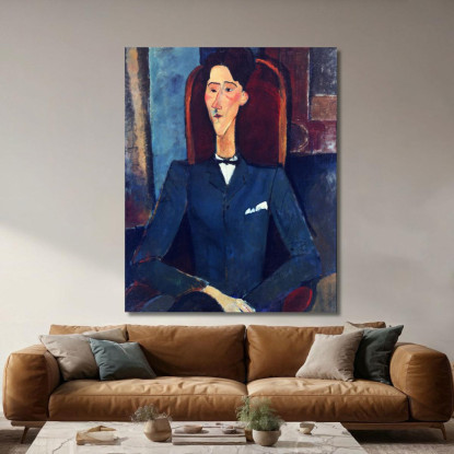Ritratto Di Jean Cocteau Amedeo Modigliani amd54 quadro stampato su tela