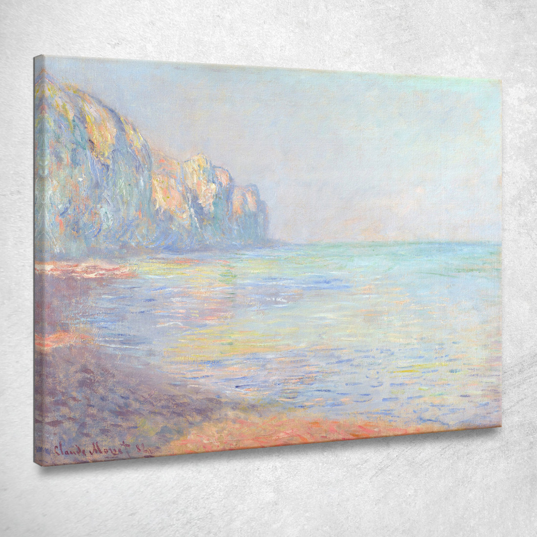 Mattina Nebbiosa A Pourville Claude Monet mnt270 quadro stampato su tela