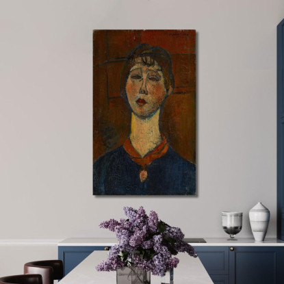 Ritratto Di Madame Dorival 2 Amedeo Modigliani amd59 quadro stampato su tela