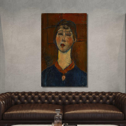 Ritratto Di Madame Dorival 2 Amedeo Modigliani amd59 quadro stampato su tela
