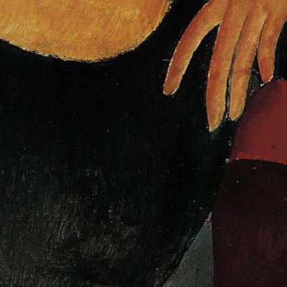 Ritratto Della Moglie Dell'Artista Jeanne Hébuterne Amedeo Modigliani amd65 quadro stampato su tela