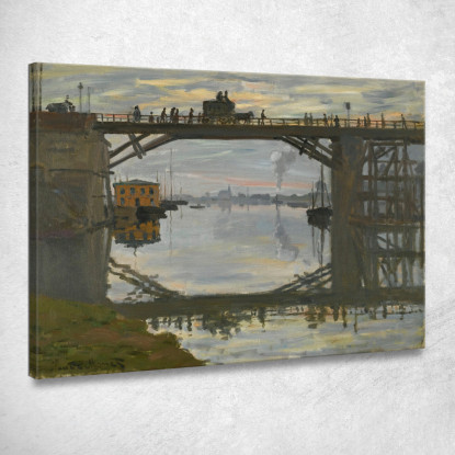 Il Ponte Di Legno Claude Monet mnt271 quadro stampato su tela