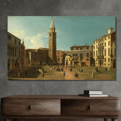 Campo Sant Angelo Venice Canaletto cnl10 quadro stampato su tela